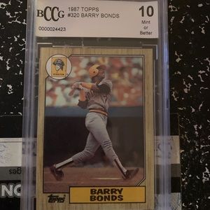 1986 topps Barry bonds rc gem mint 10